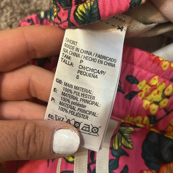 Adidas x Farm Rio Firebird Jardineto Shorts Size Small - Picture 4 of 5